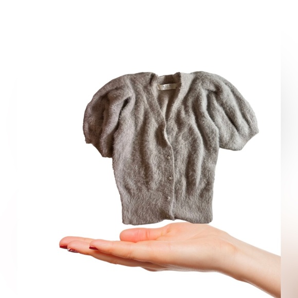 ASTR the label Light Mauve Fluffy buttons Jacket XS nylon and Acrylique - Picture 8 of 16